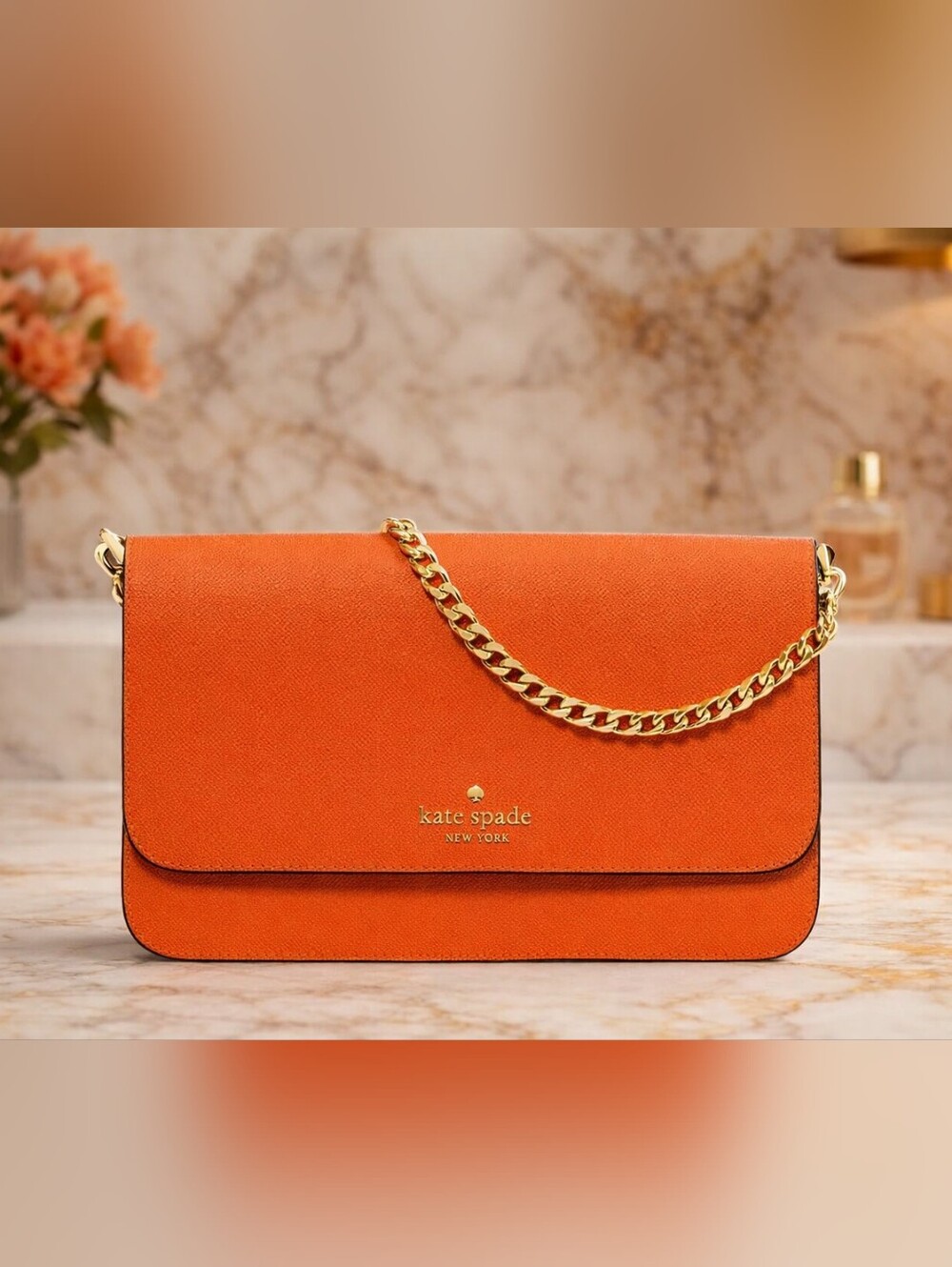 Kate Spade Fiery Orange Madison Willow Crossbody Bag. NWT